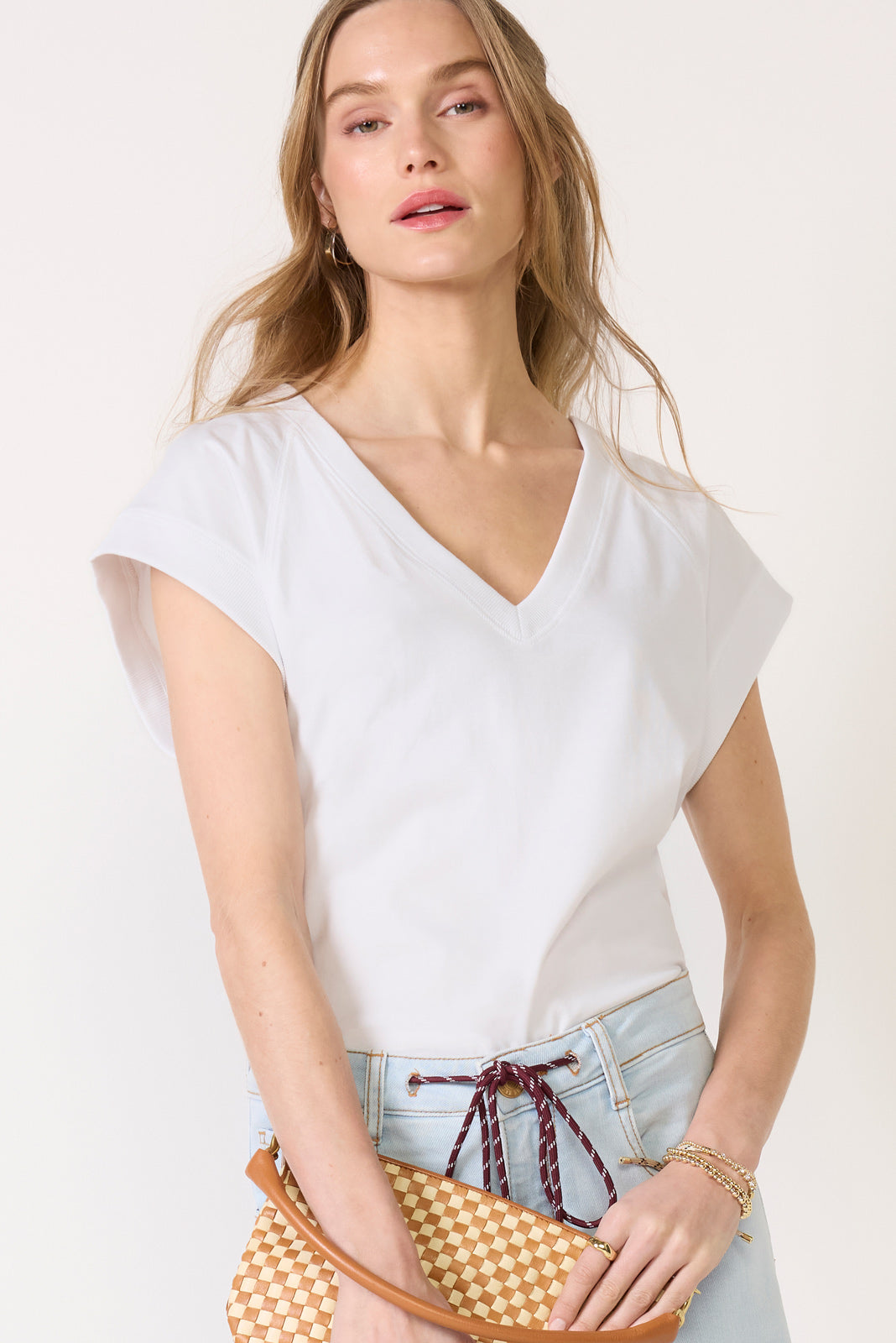 Nora V Neck Muscle Tee