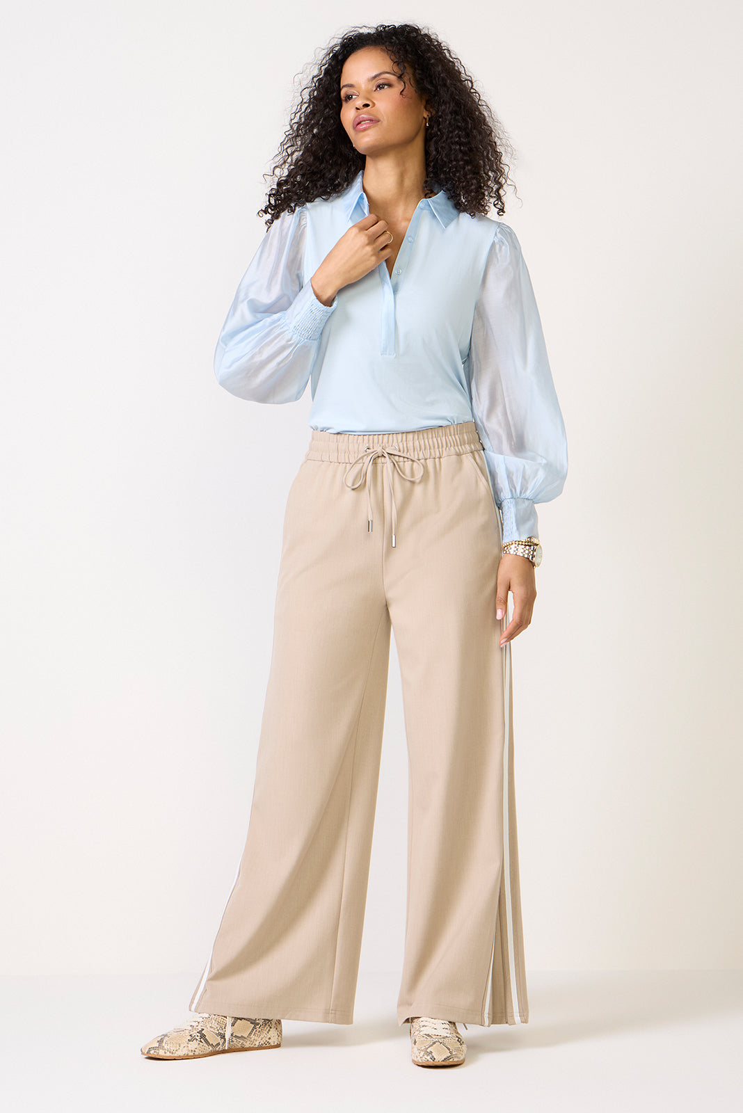 Nelly Sheer Sleeve Top