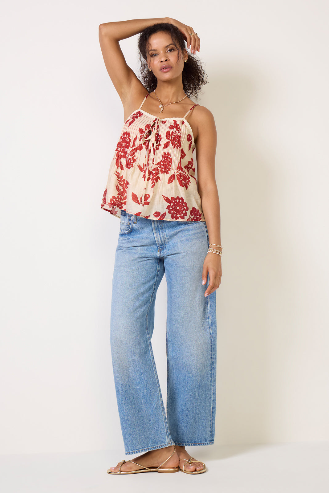 Riley Pintuck Top