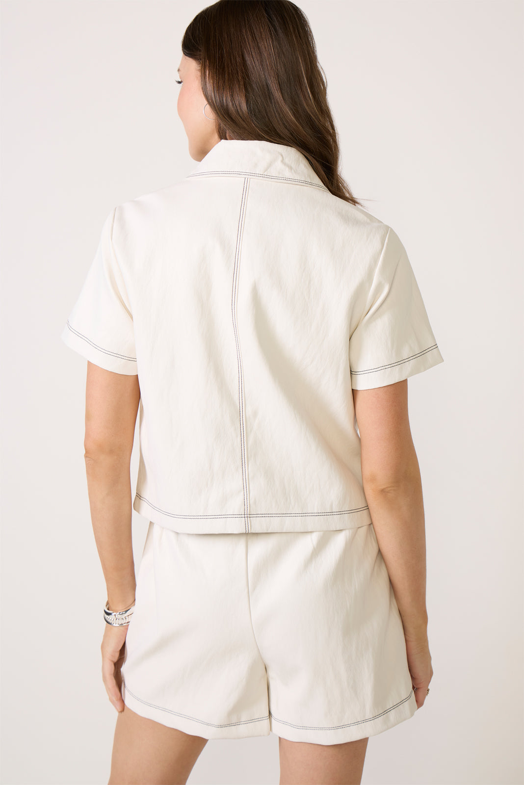 Allison Faux Leather Shacket