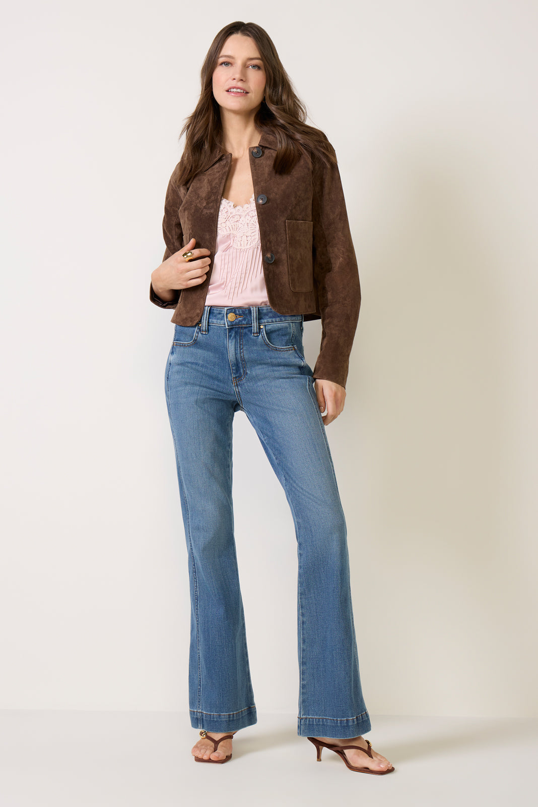 Natalie Bootcut w Side Inset Jean