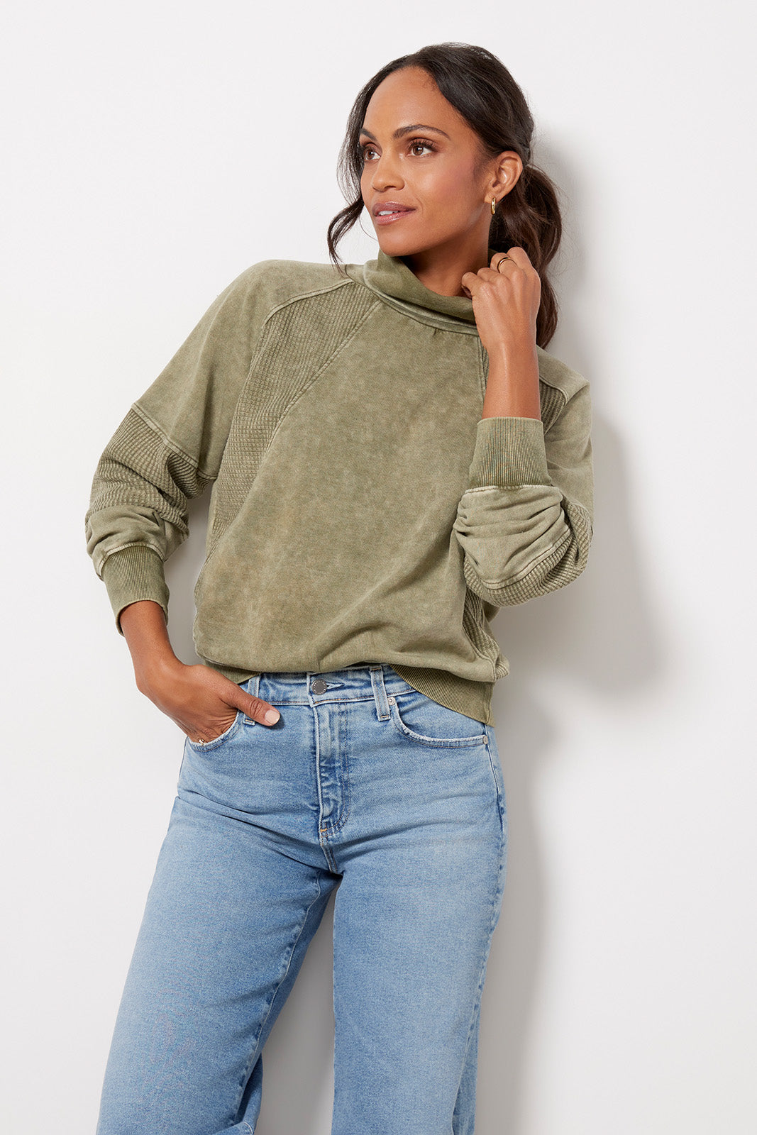 Kassandra Thermal Mix Sweatshirt