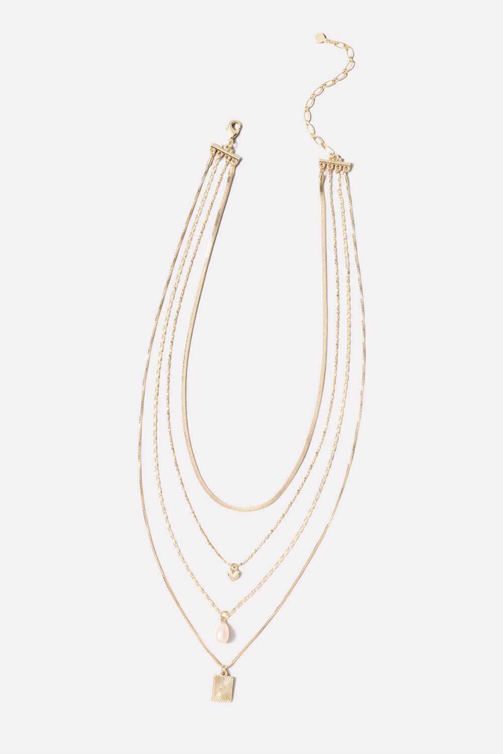 Duaa Gold Tone Silver Necklace