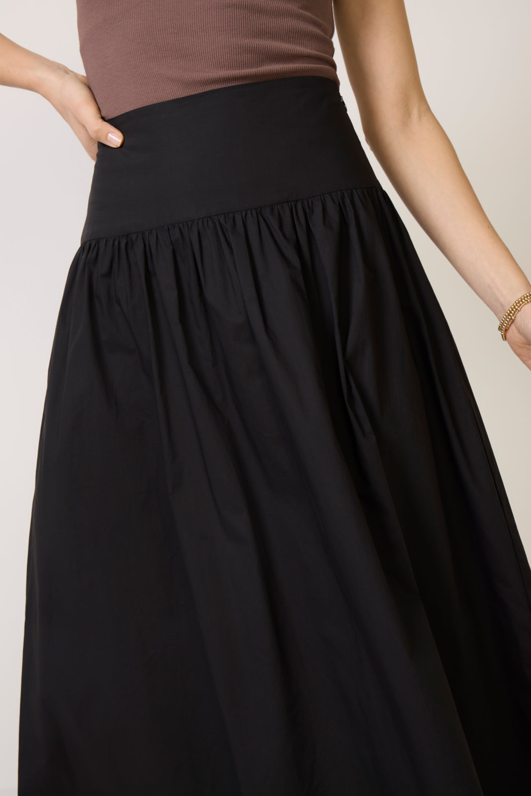 Sarah Poplin Maxi Skirt