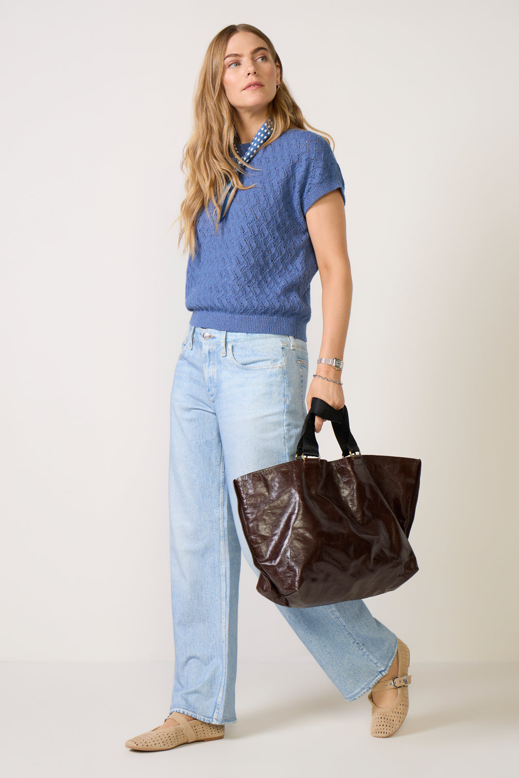 Manae Pointelle Knit Top