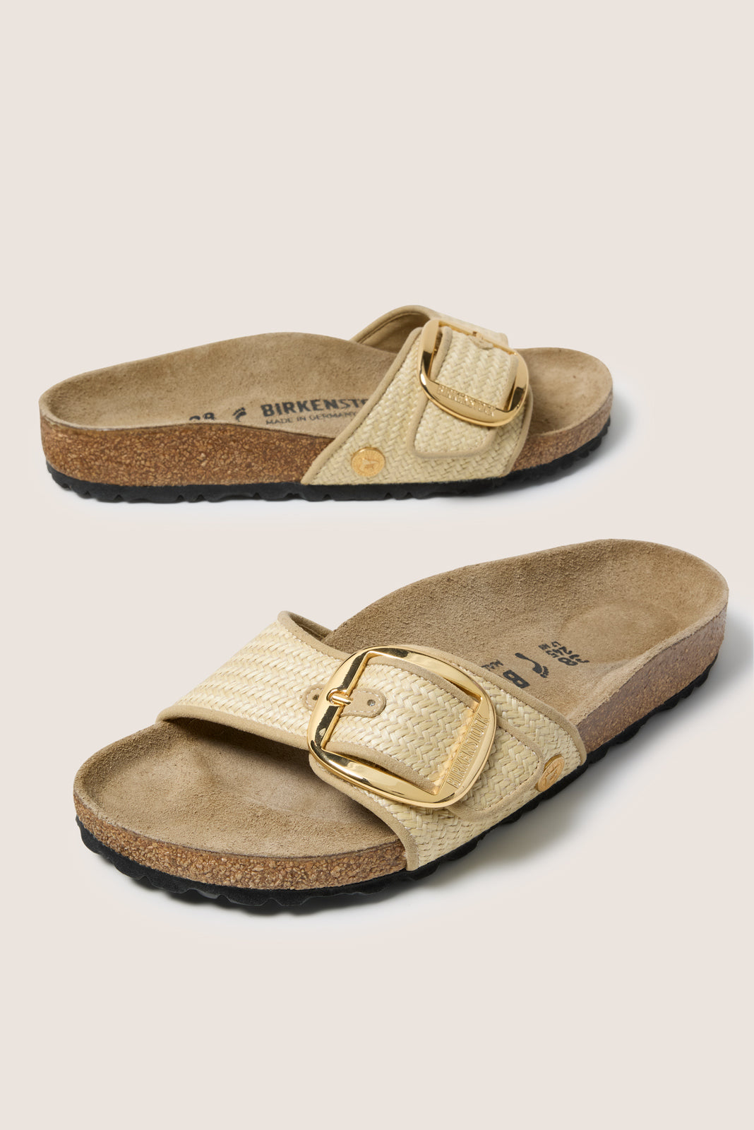 Madrid Big Buckle Raffia