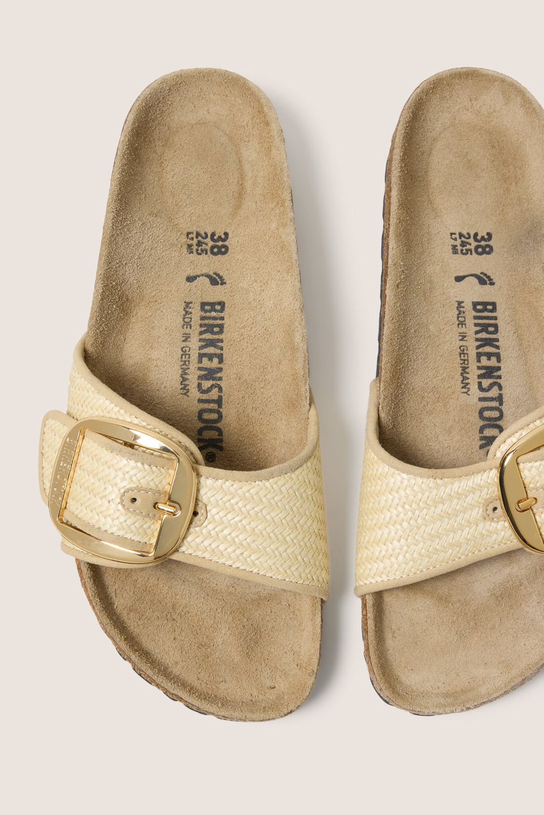 Madrid Big Buckle Raffia