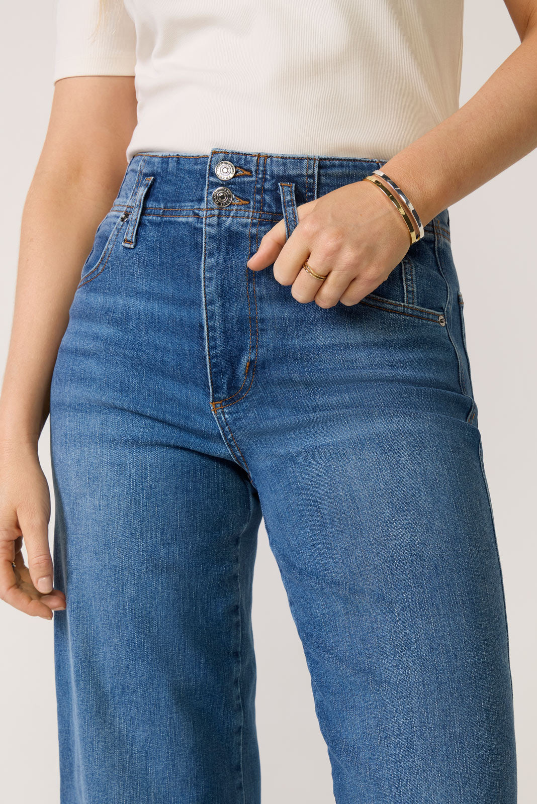 The Seamed Wide Trouser Crop