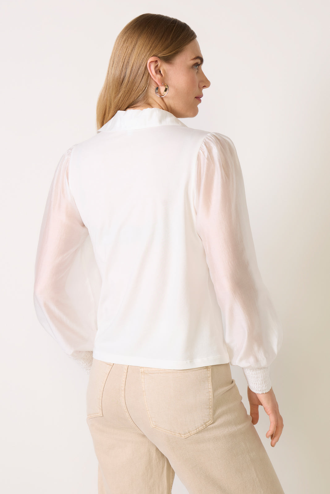 Nelly Sheer Sleeve Top