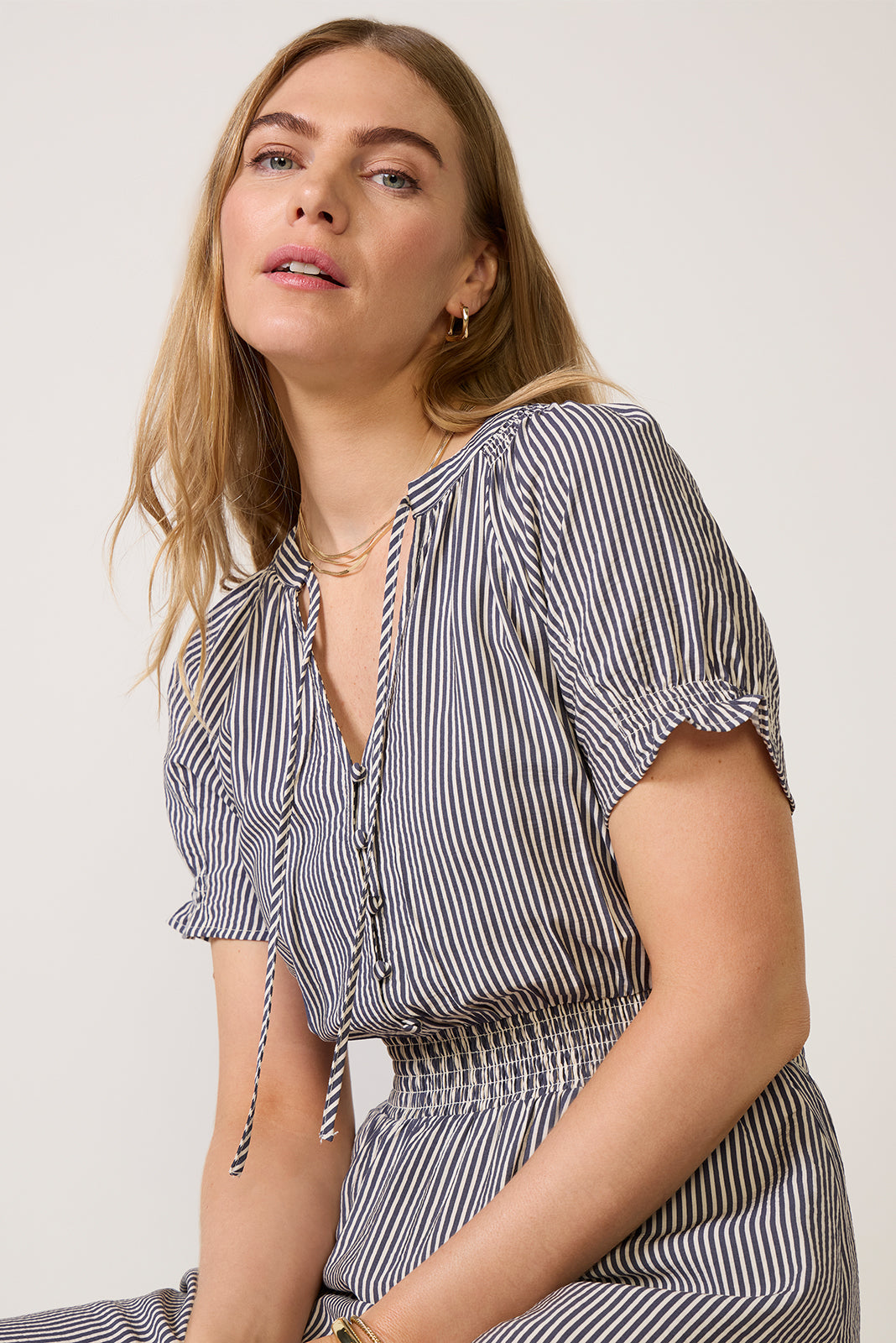 Mina Stripe Midi Dress