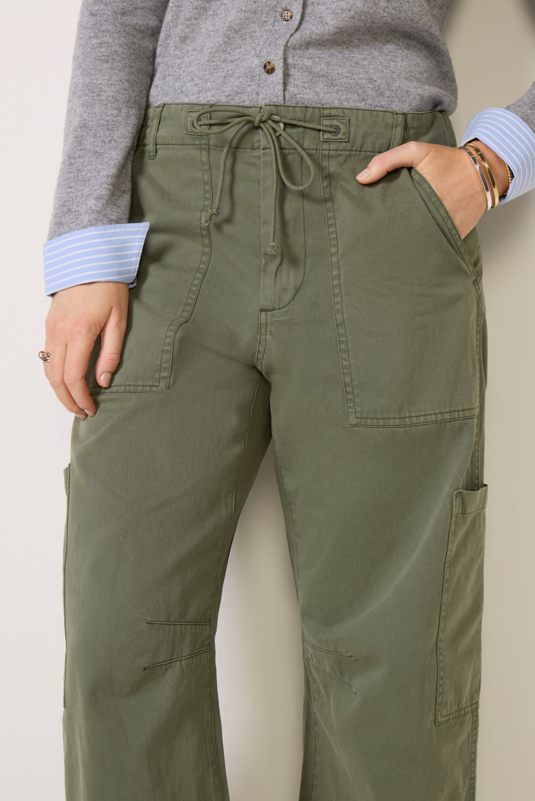 セオリーリュクスGen Satin Sabrina Pantカーキグレー40 セオリーリュクス(Theory luxe)公式通販 レディースファッション