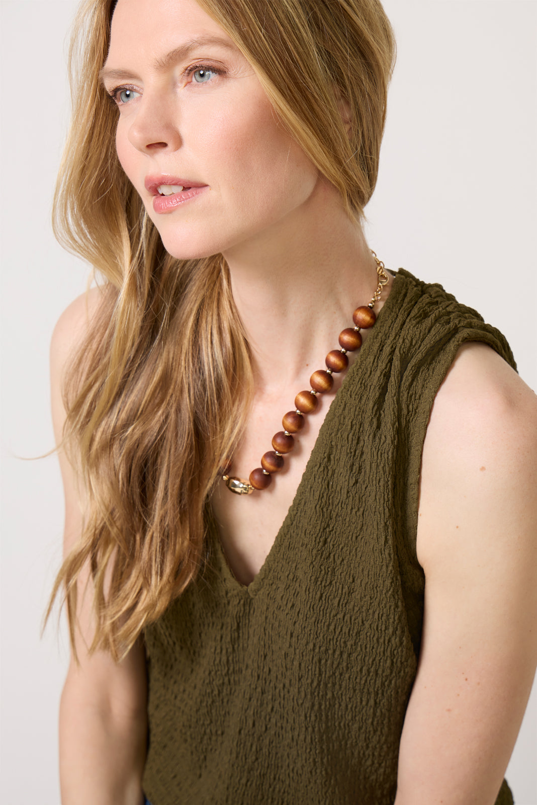 Savanna Pucker Tie Back Top