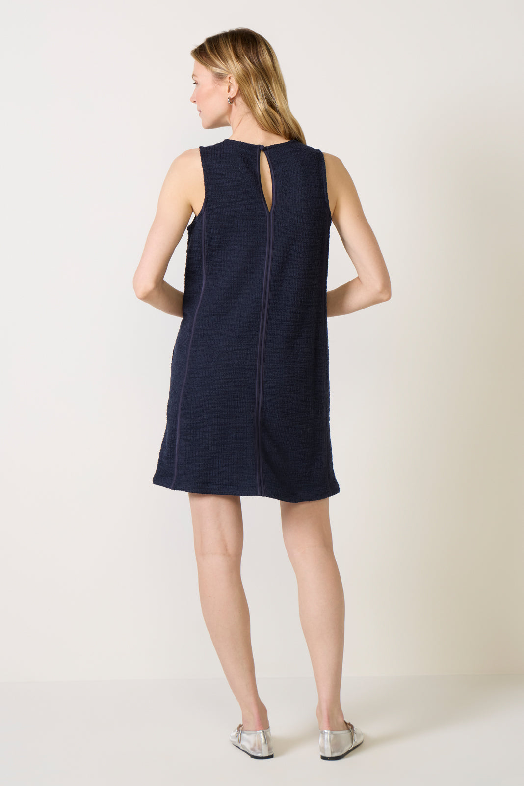 Mary Textured Shift Dress