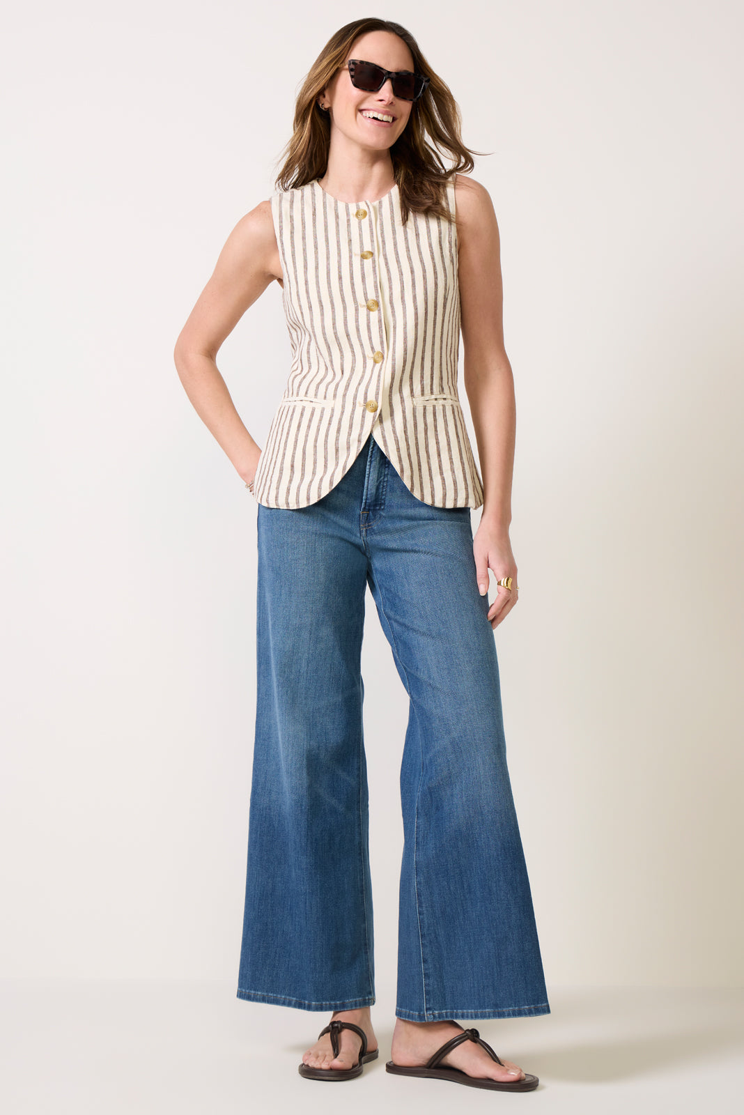 Good Waist Palazzo Ankle Jean