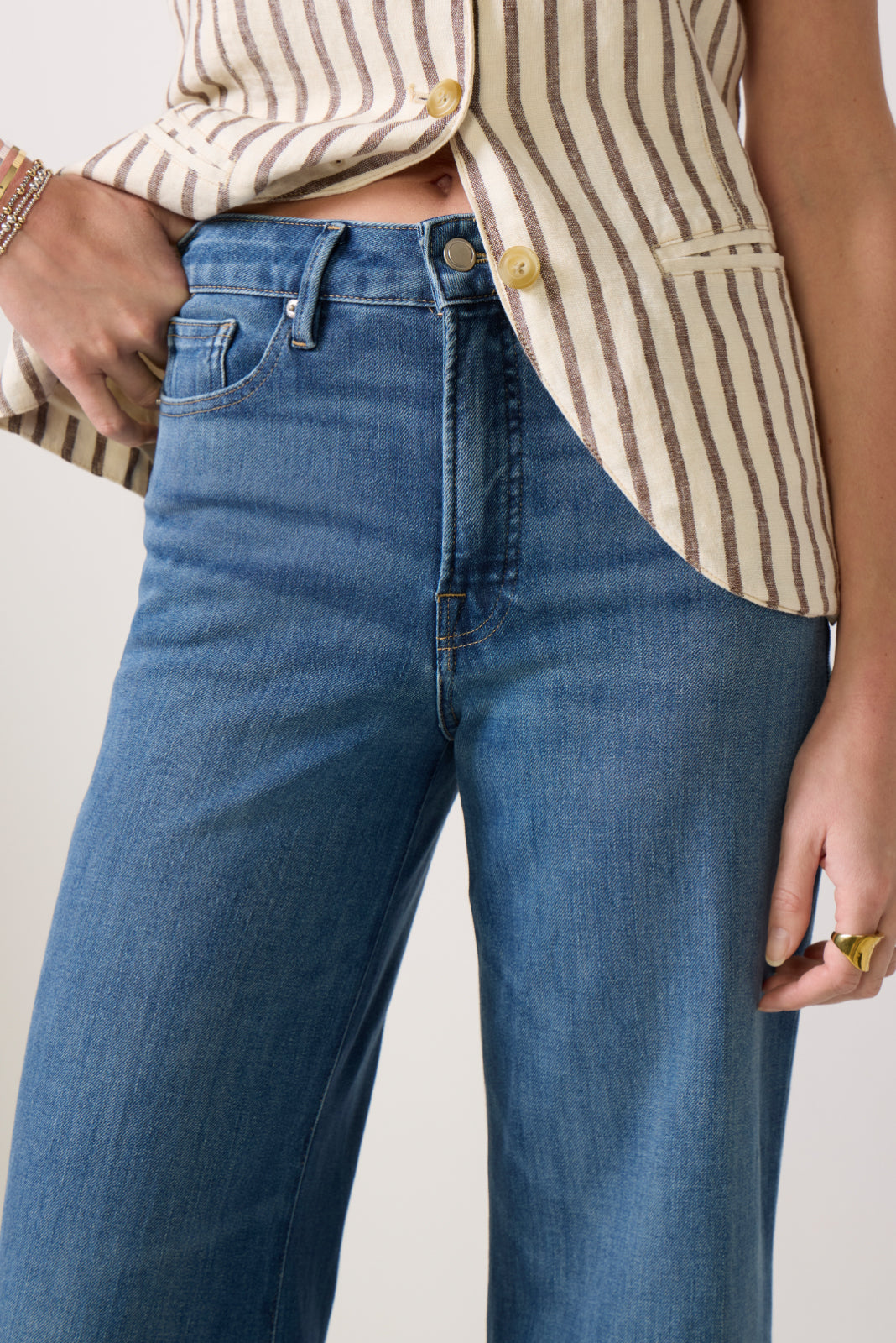 Good Waist Palazzo Ankle Jean