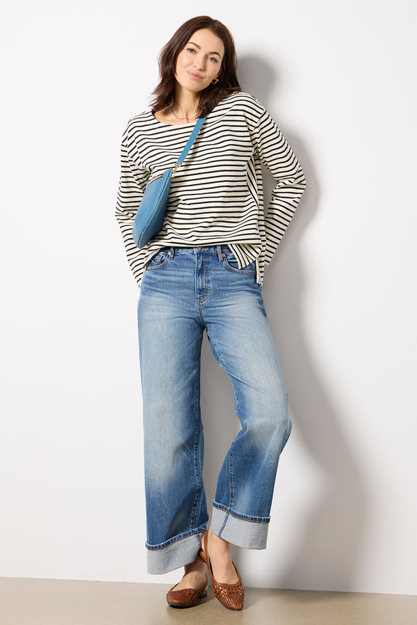 Emily Shirt - Ink Stripe