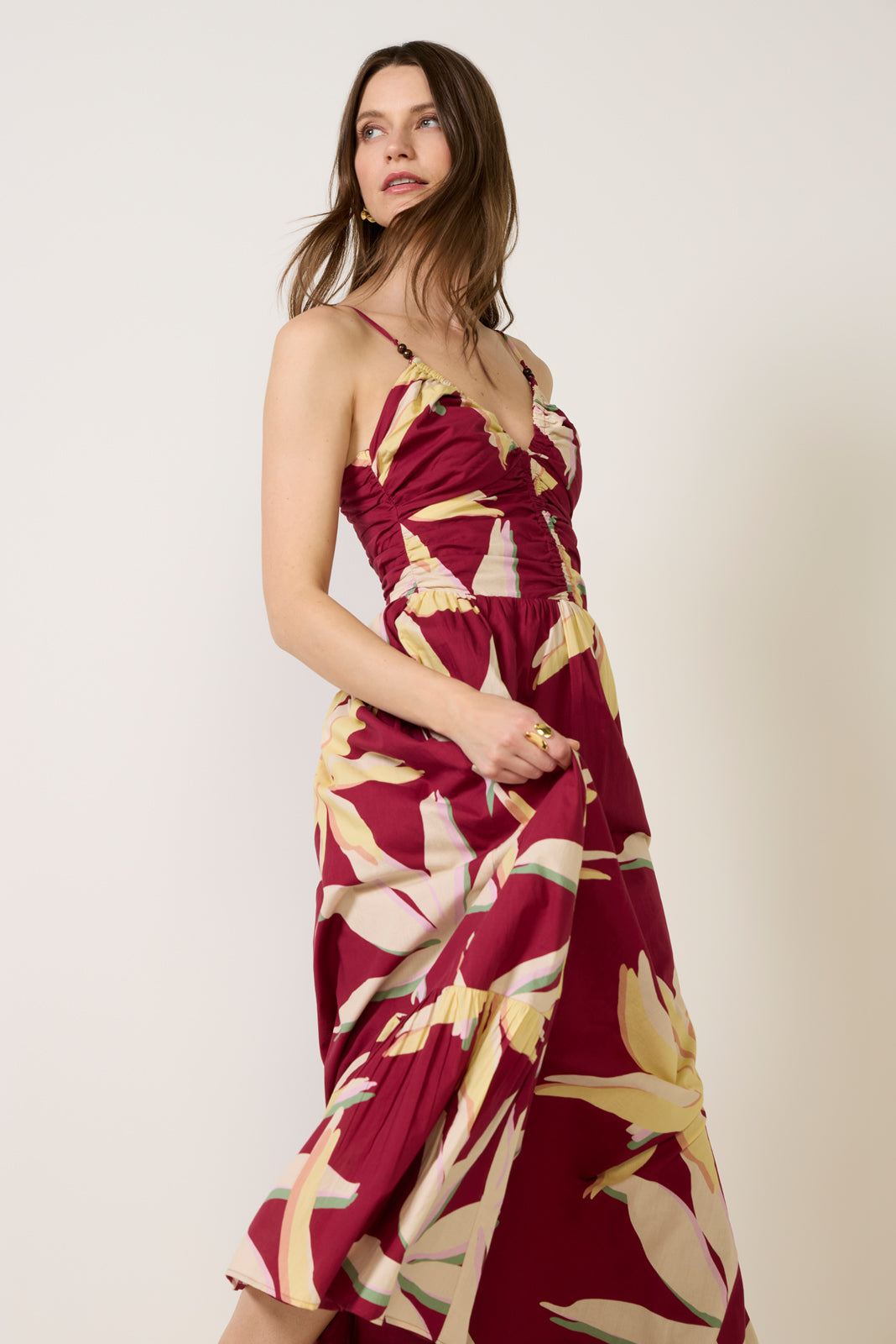 Rails Women's Palm Ruched Dress - Red - Size M - Red Palma Rails Women's Palm Ruched Dress - Red - Size M - Red Palma