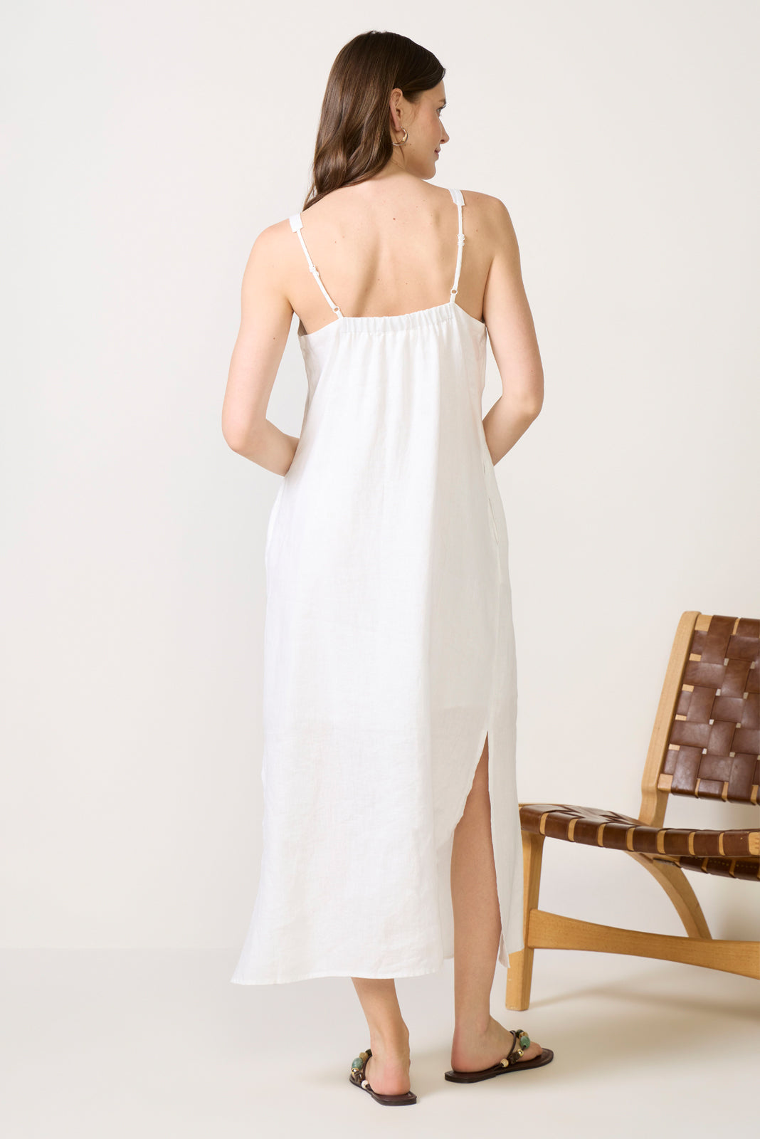 Splendid Stella Linen Pintuck Dress White / S