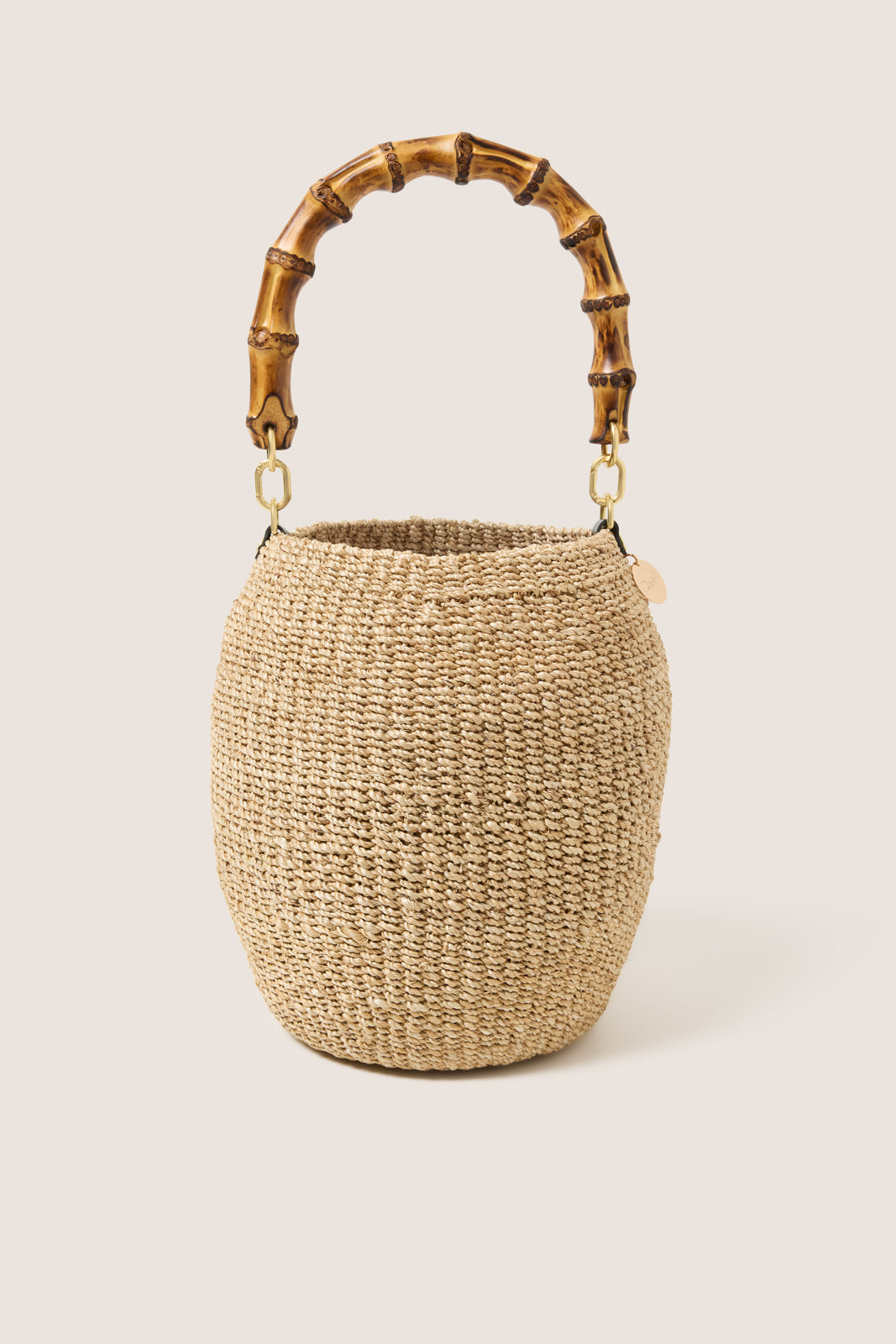 hime【新品　未使用品】Muveil ウリ坊ポシェットバッグ Pot de Miel with Bamboo Top Handle