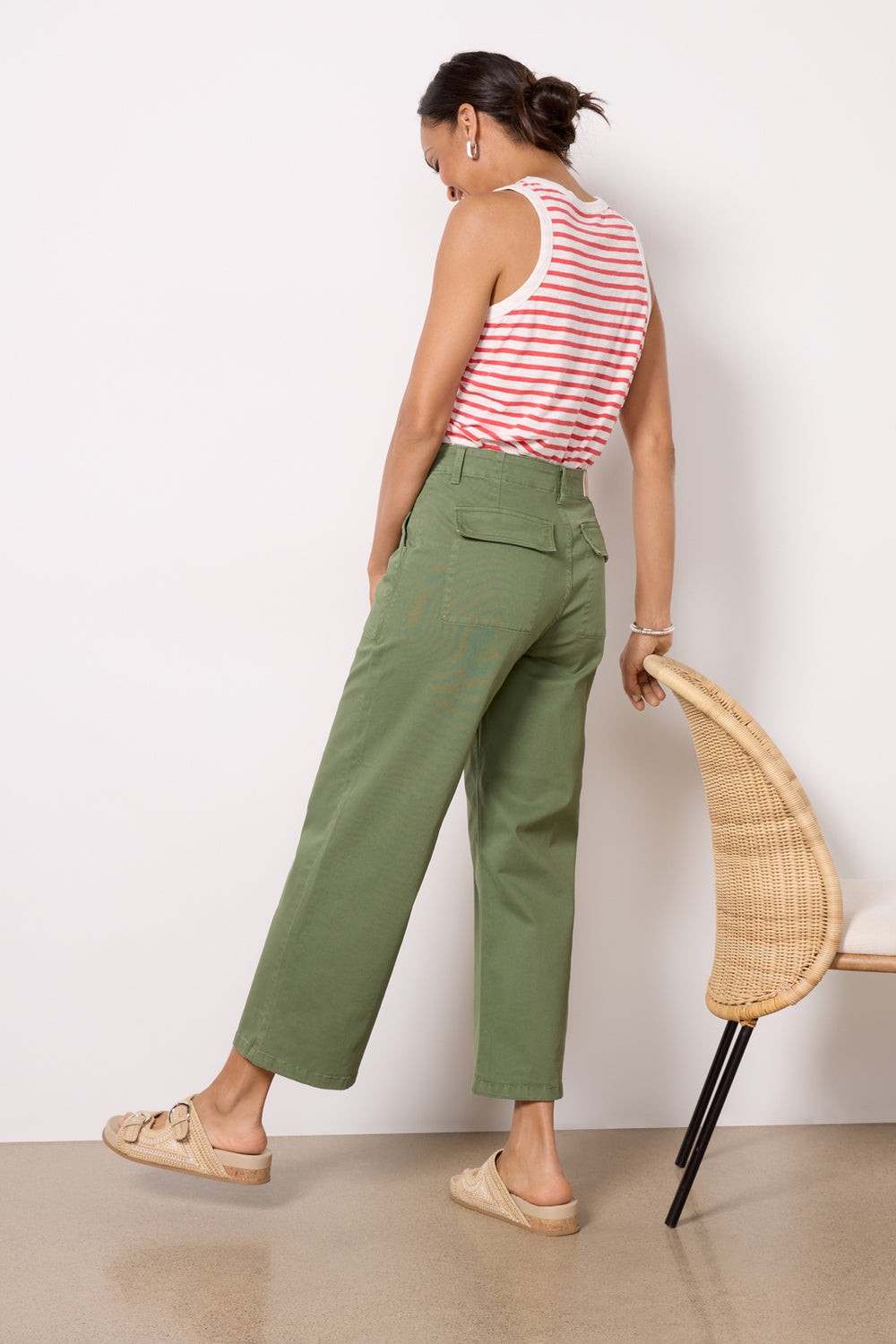 Sophie Wide Leg Pant Oak Gall