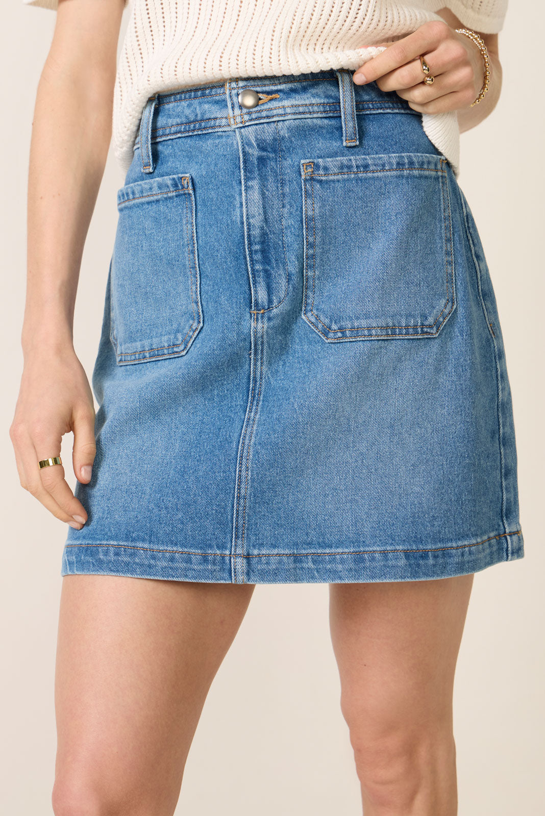 Denim Patch Pocket Mini