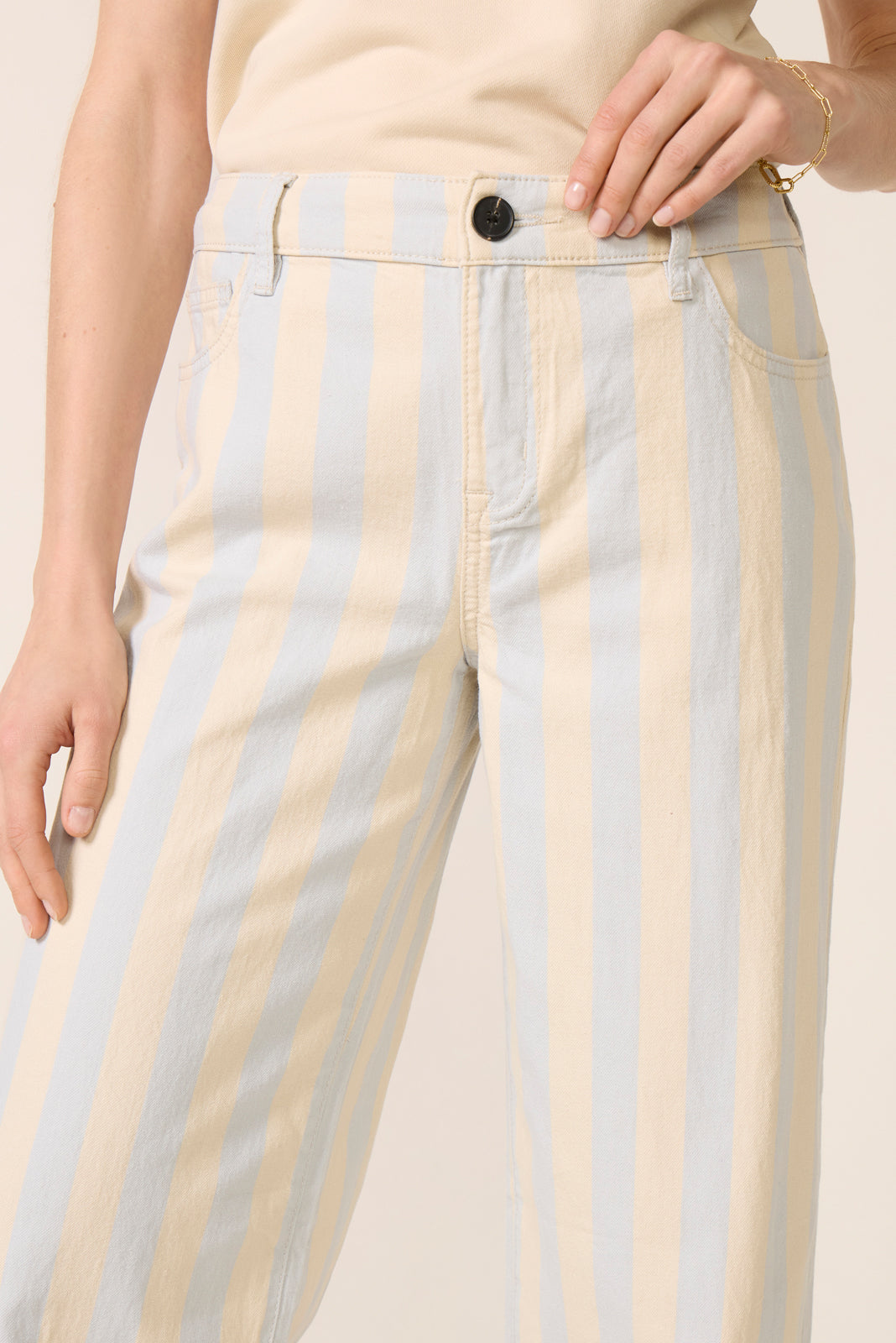 Maker Wide Leg Stripe Pant