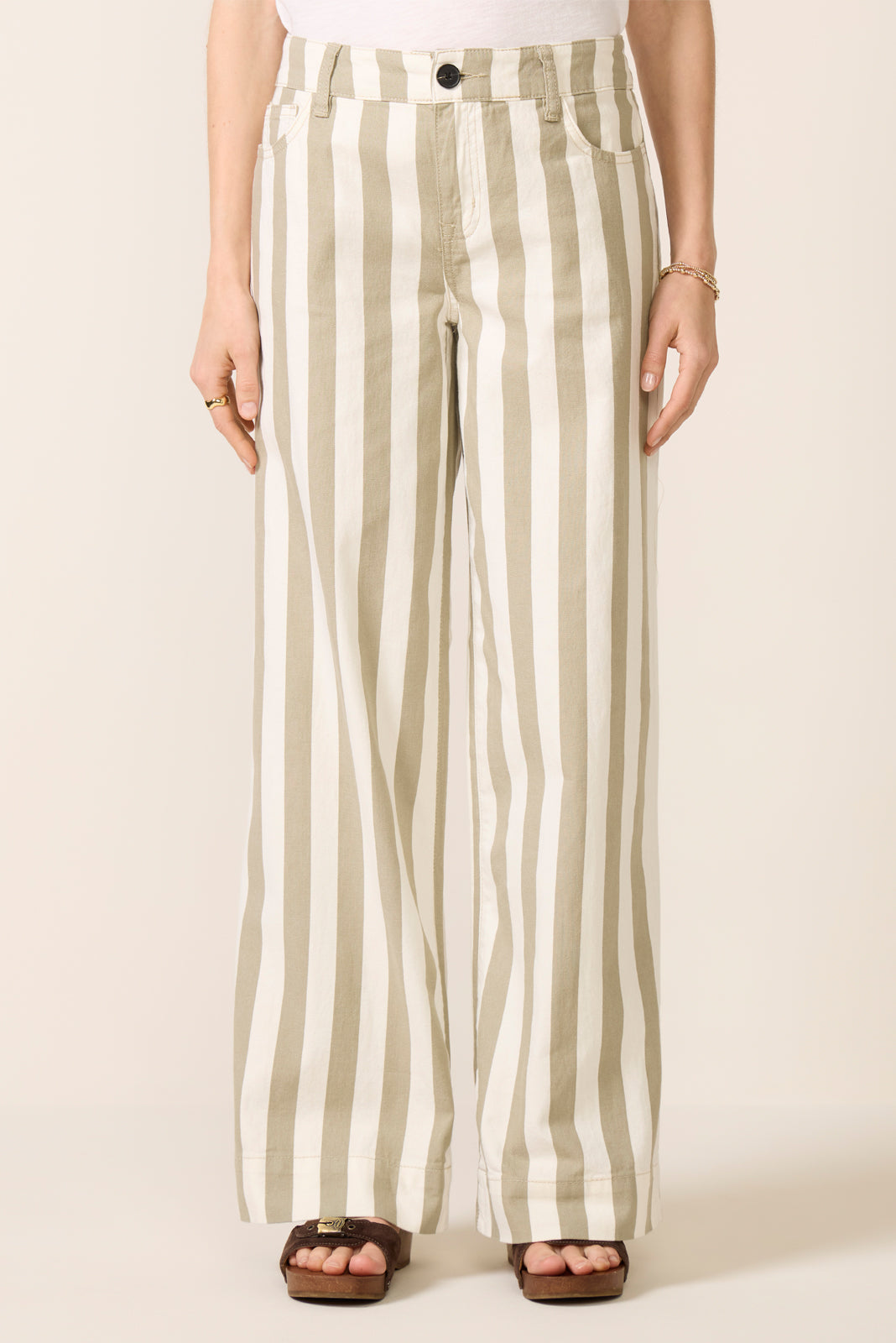 Maker Wide Leg Stripe Pant
