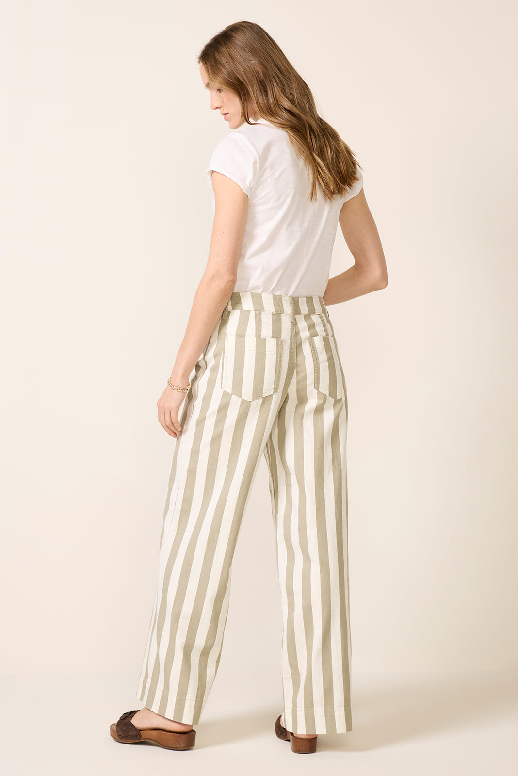 Maker Wide Leg Stripe Pant