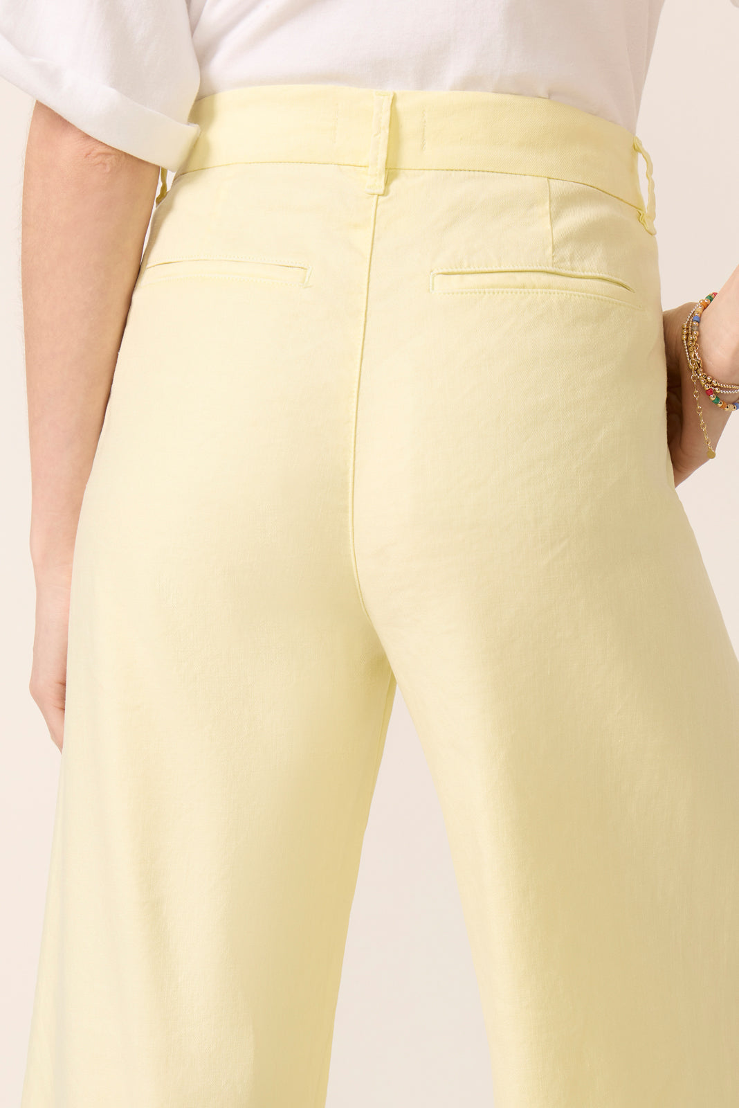 Joelle Stretch Linen Crop Pant
