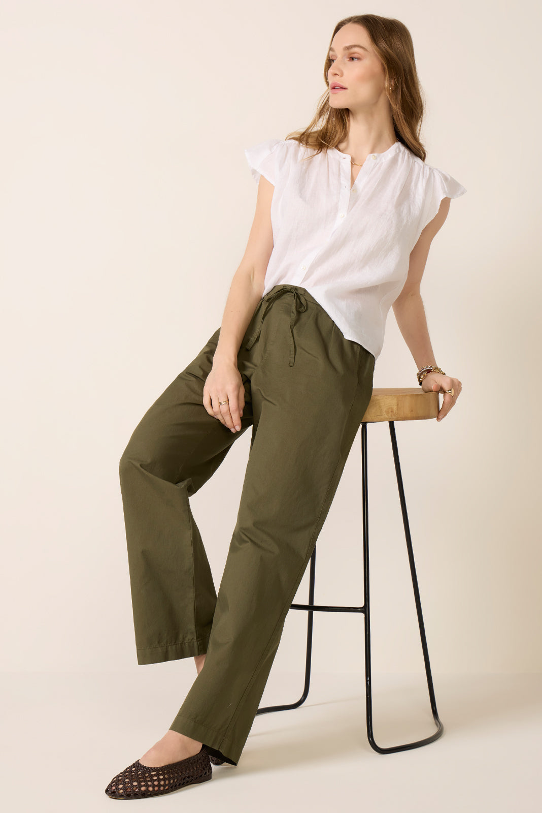 Janey Linen Top