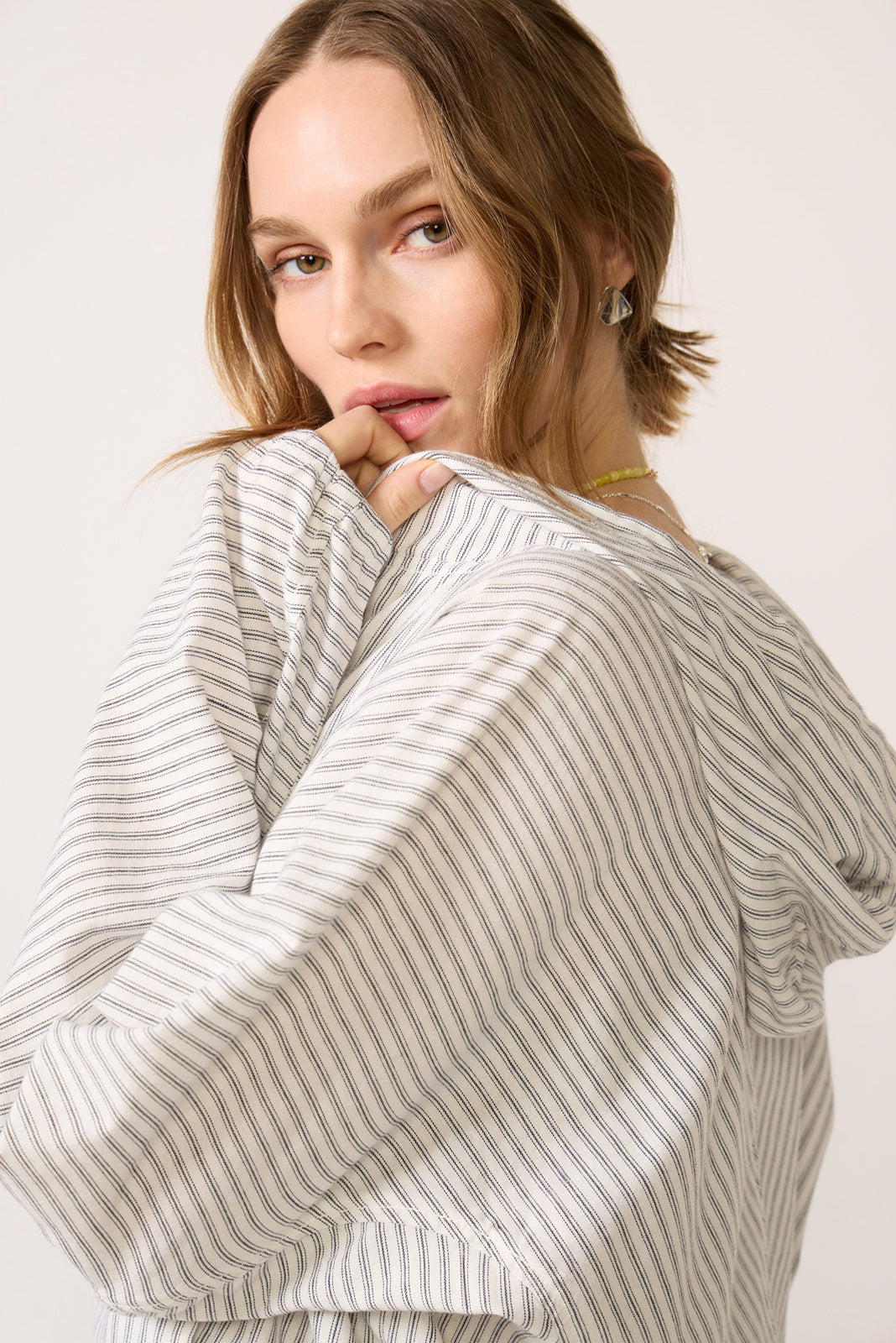 IRENE（アイレネ）Mohair Stripe Shirt Jacket 36 Ezra Stripe Jacket