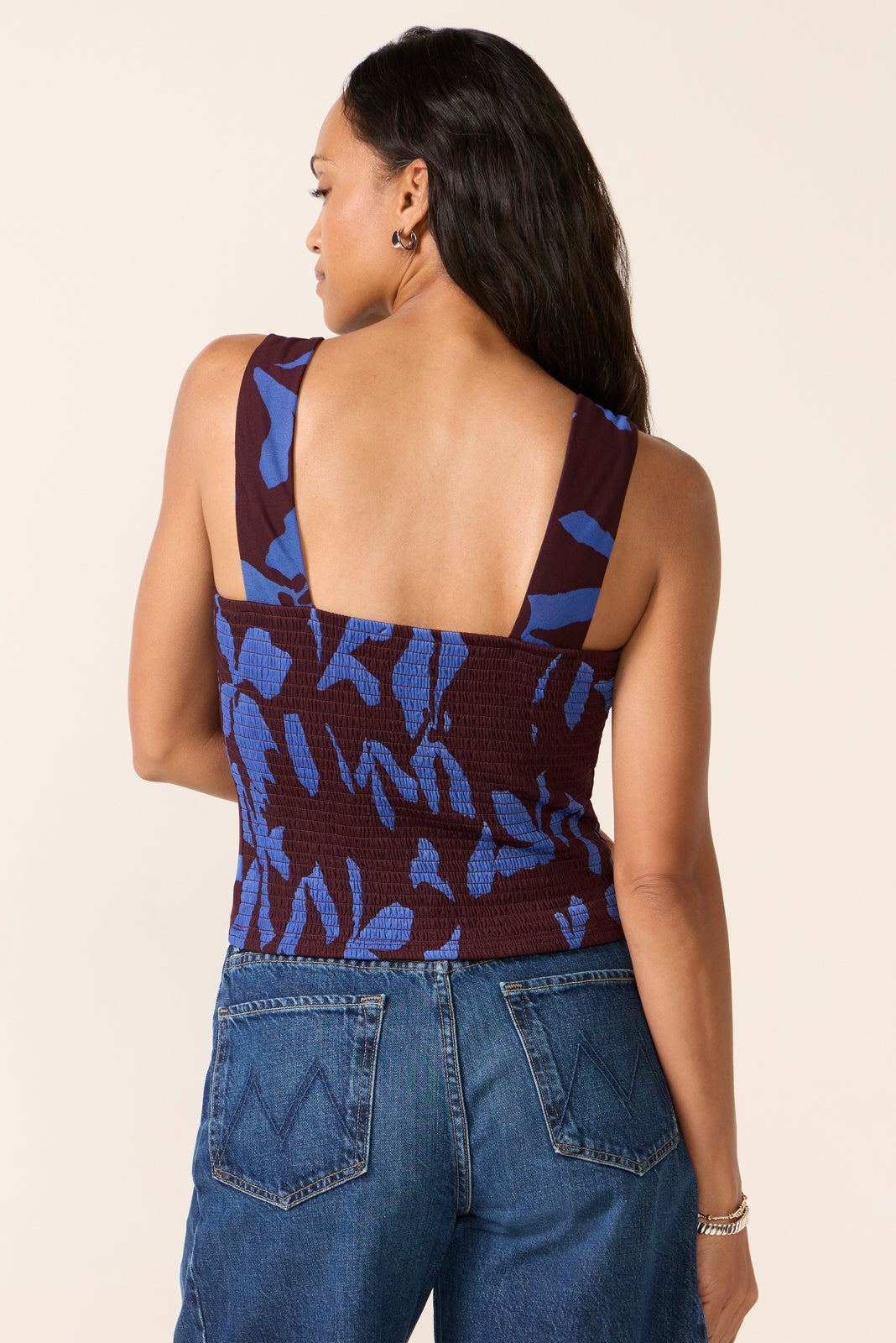 Micah Printed Mesh Tank
