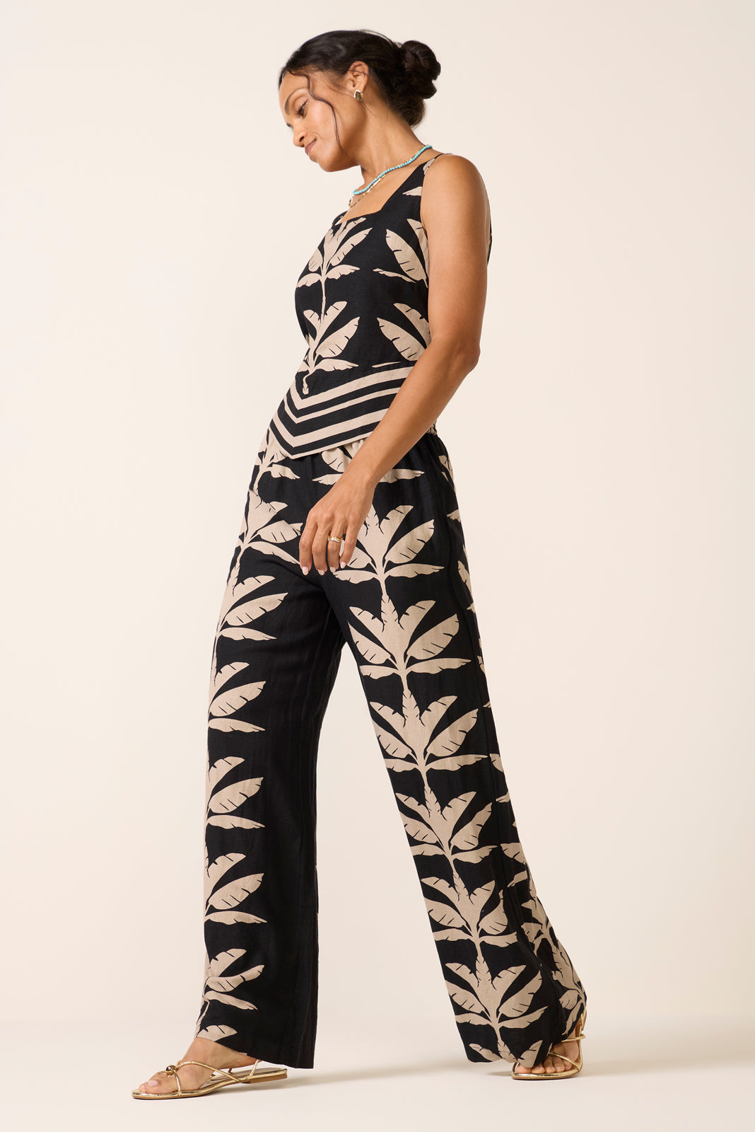 Dani Wide Leg Linen Pant