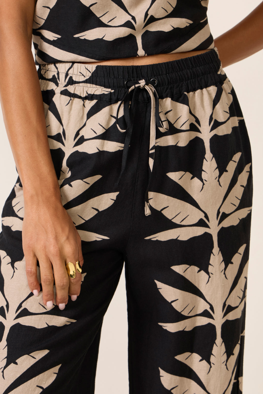 Dani Wide Leg Linen Pant