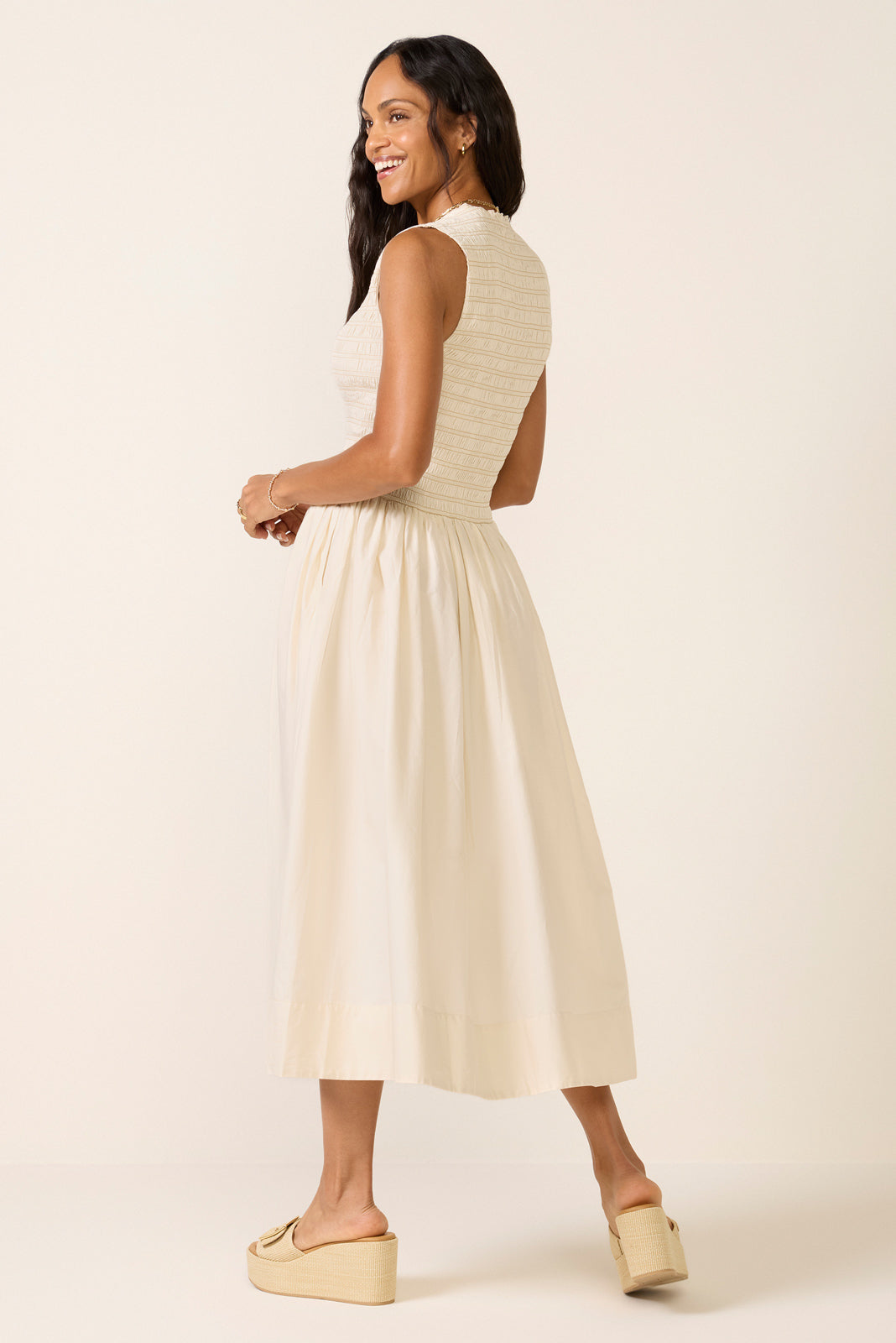 Gladys Smocked Bodice Dress
