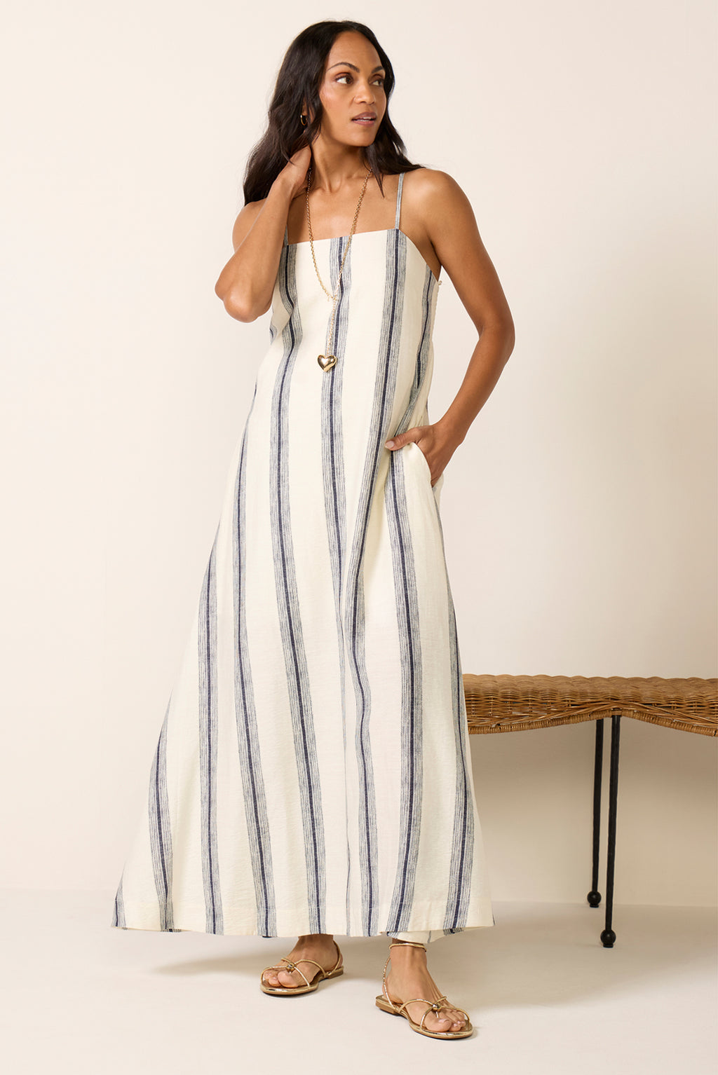 lovers and friends andi maxi dress EVEREVE Women's Andi Maxi Dress, Size Medium, White