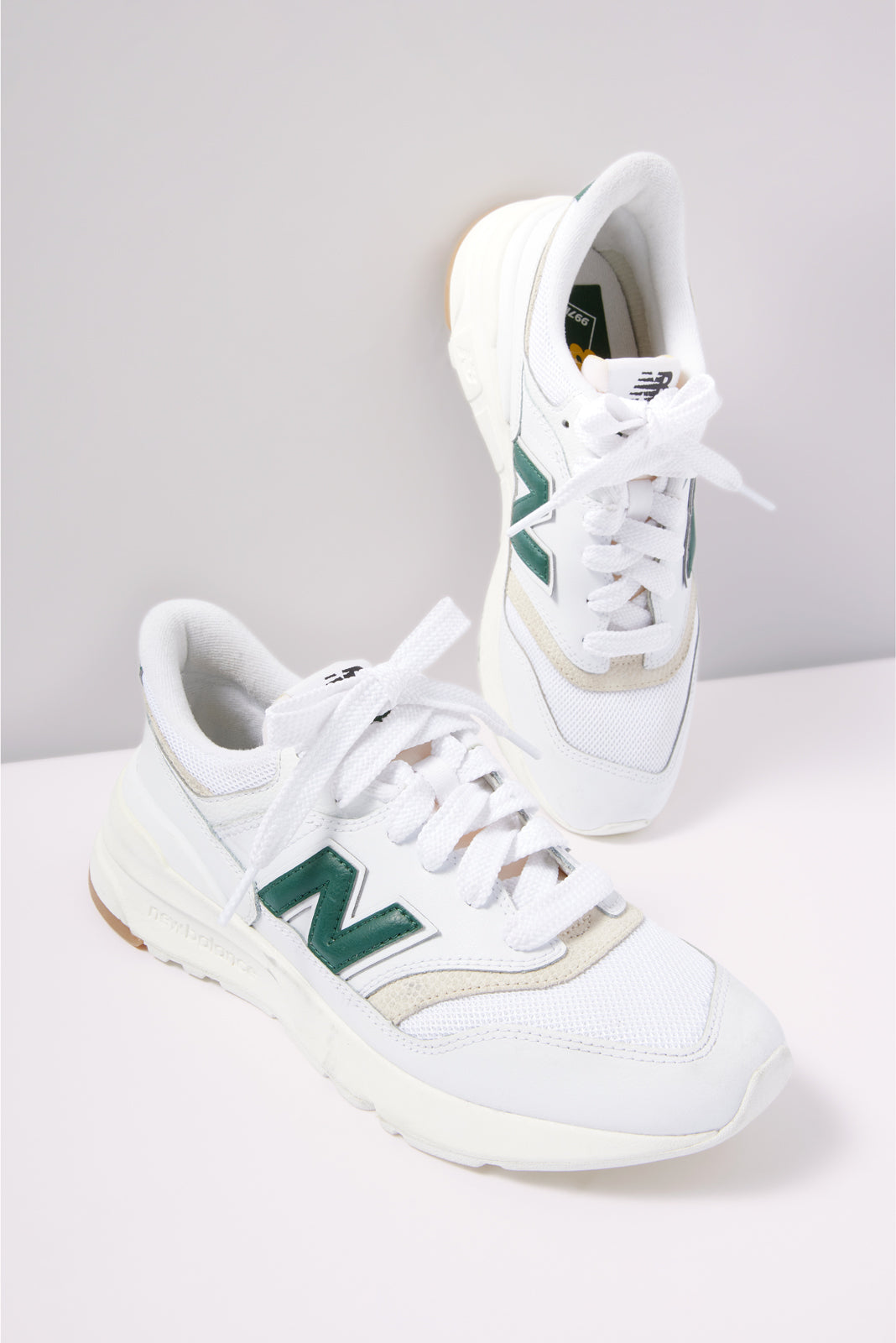 New balance 997 sport white with amazonite best sale