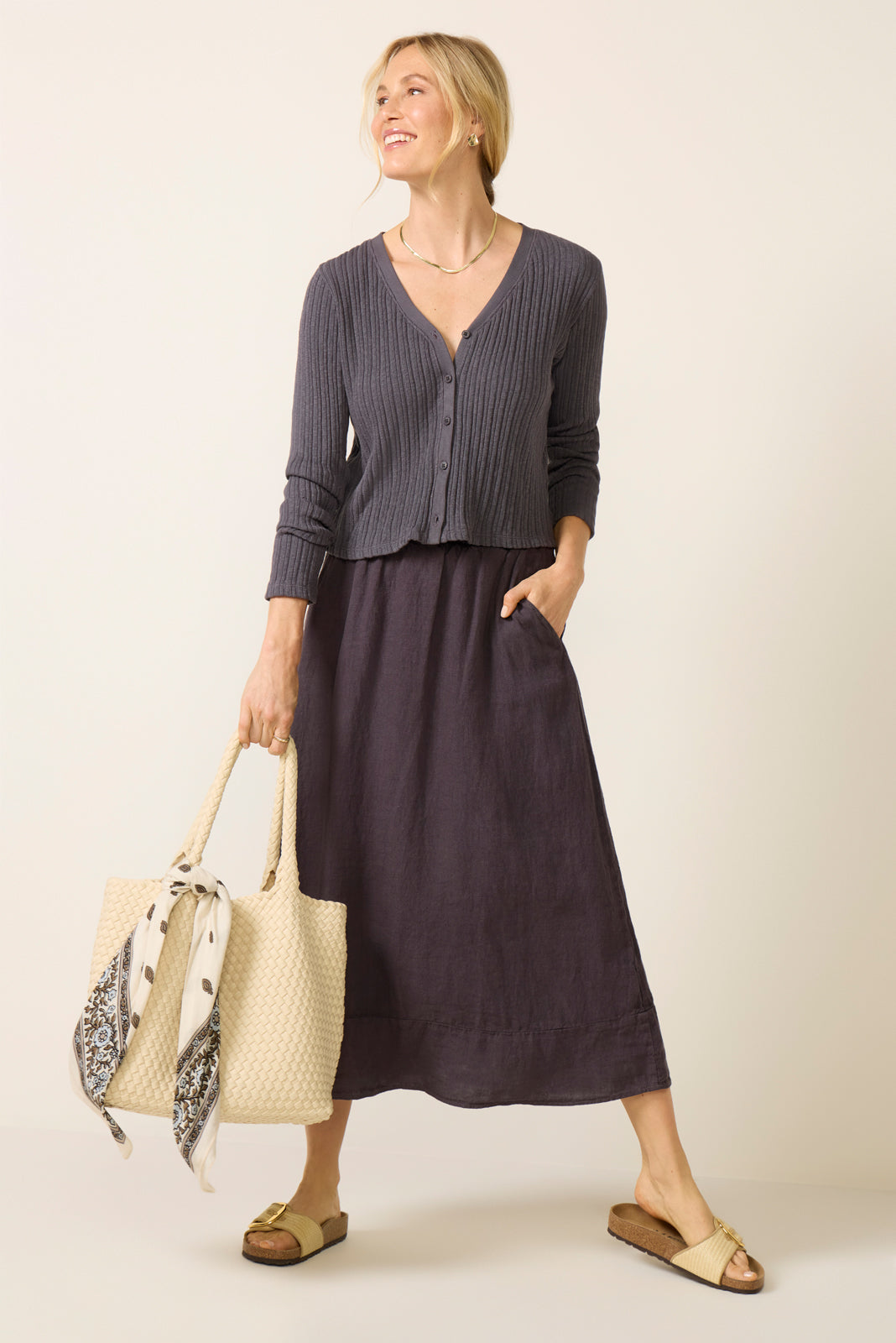 Variegated Stripe Cardigan