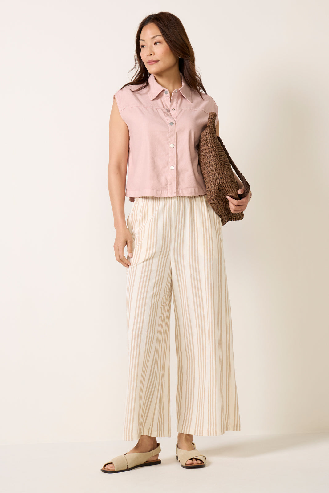 Frankie Stretch Linen Vest