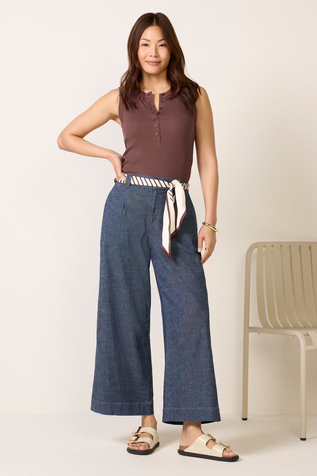 Jenny Pleated Culotte Pant