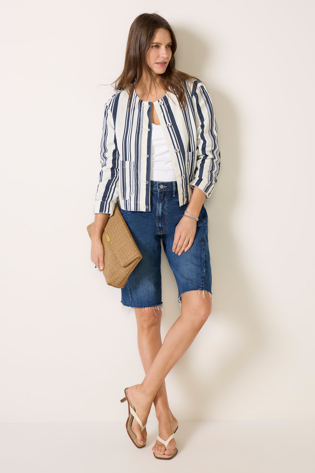ジャケット・アウター DESCENDANT TUMBREW STRIPE JACKET 23AW Atlas Stripe Jacket