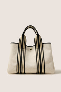 Lizzie Varsity Canvas Tote