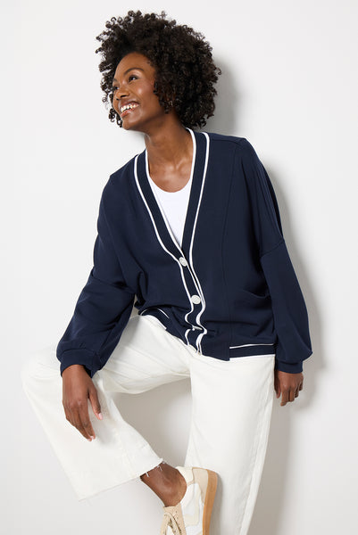 Yukkoさん　ANDREA&Co. HALF CARDIGAN LAYERD Decker Off Court Cardigan