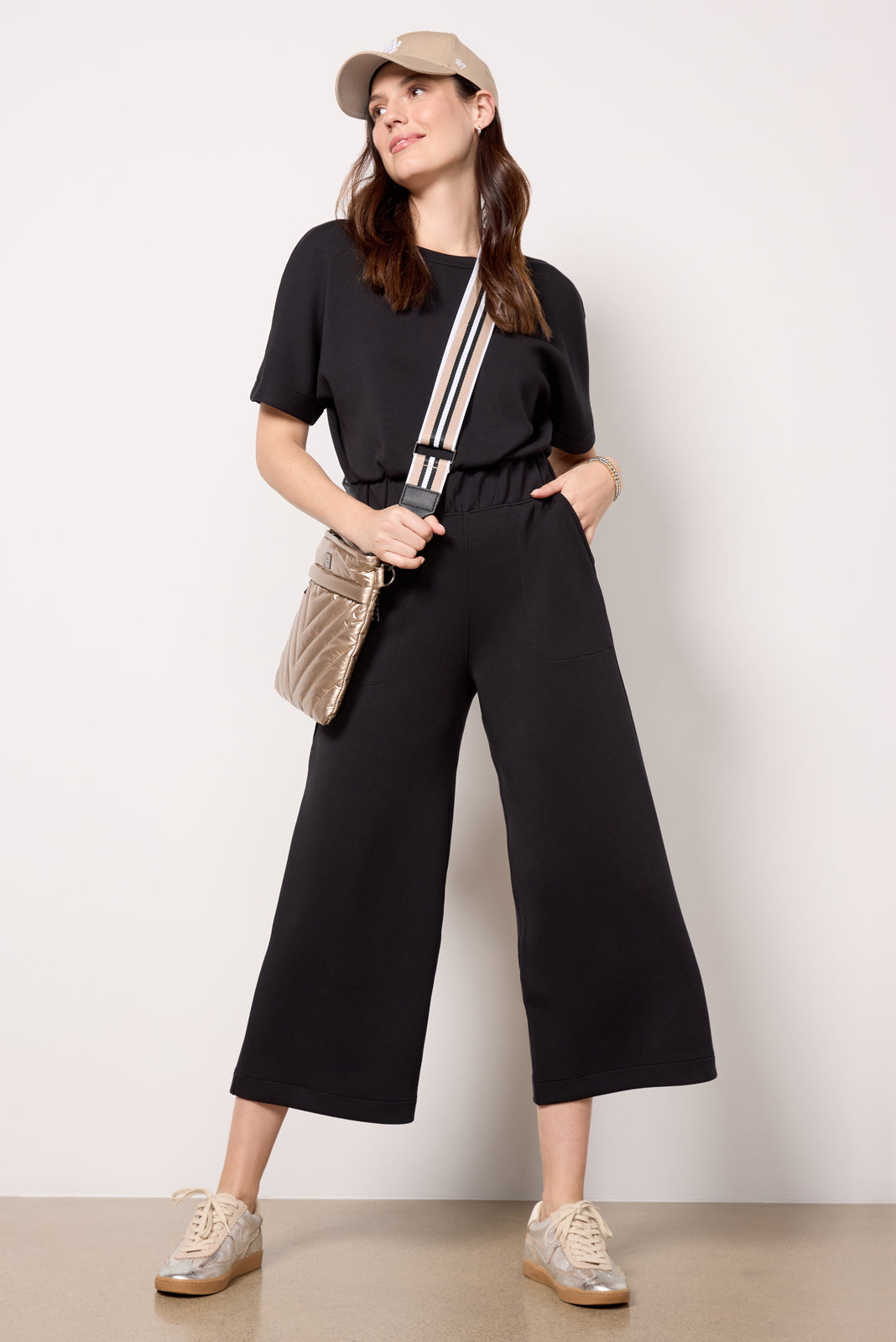 Air Essentials Crop Wide Leg Jumpsuit