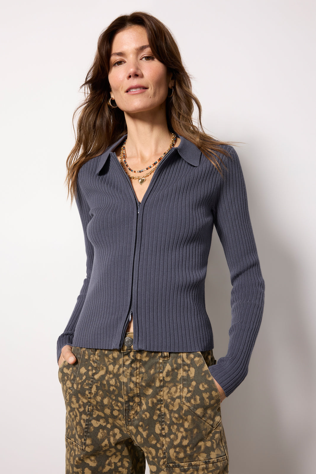 Frankie Two Zip Sweater