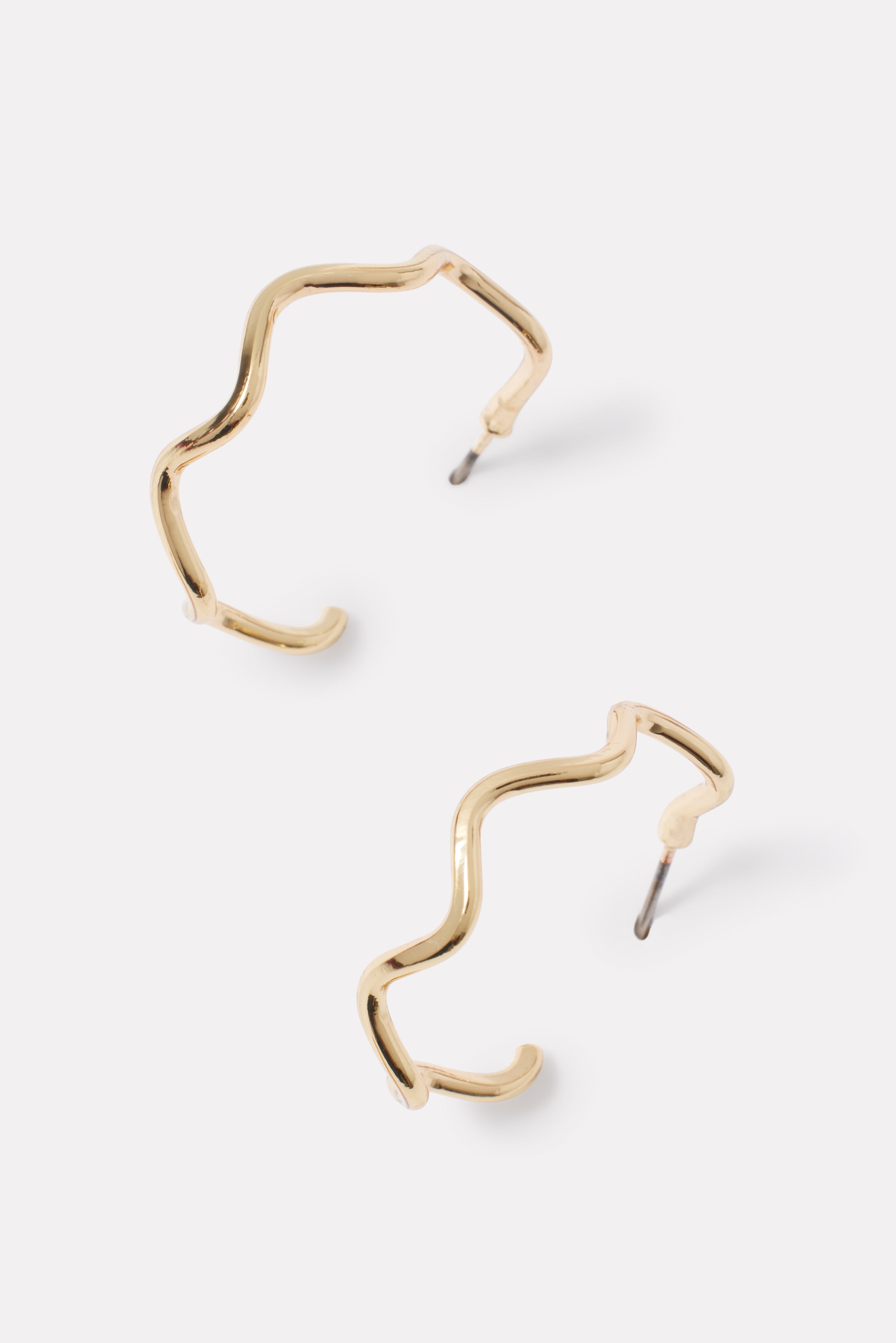 Evvie Squiggle Hoop Earrings