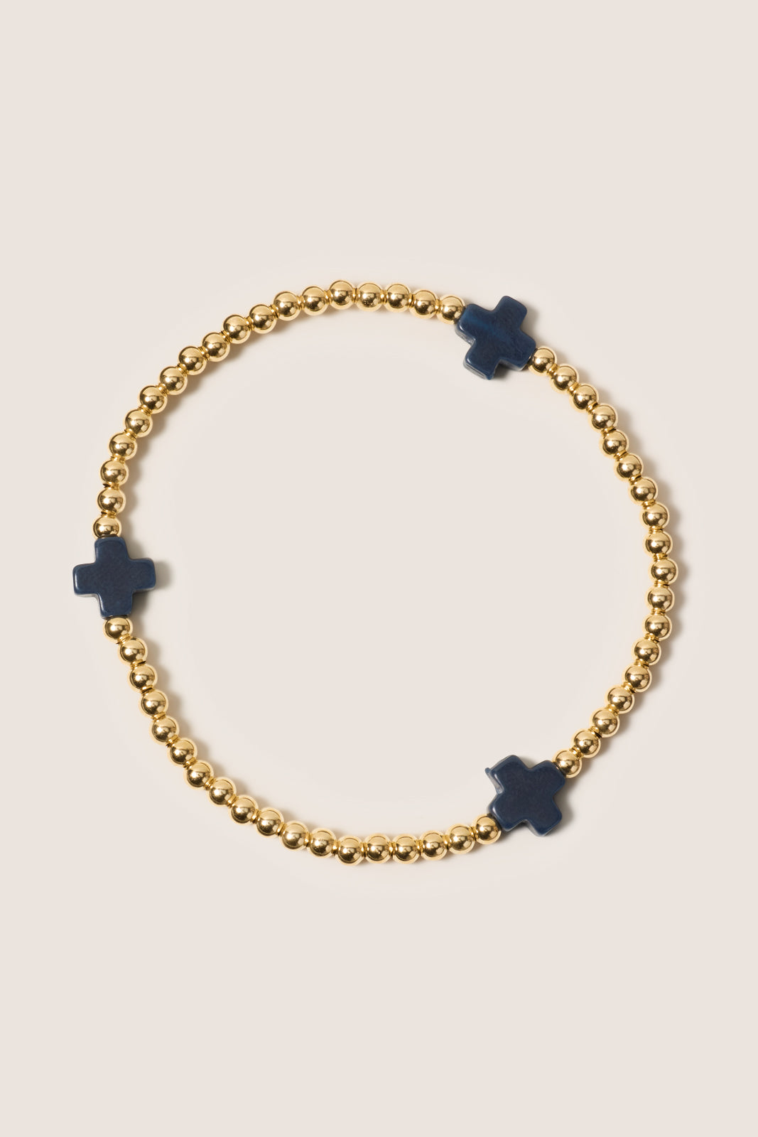 Signature Cross 3mm Gold Bracelet