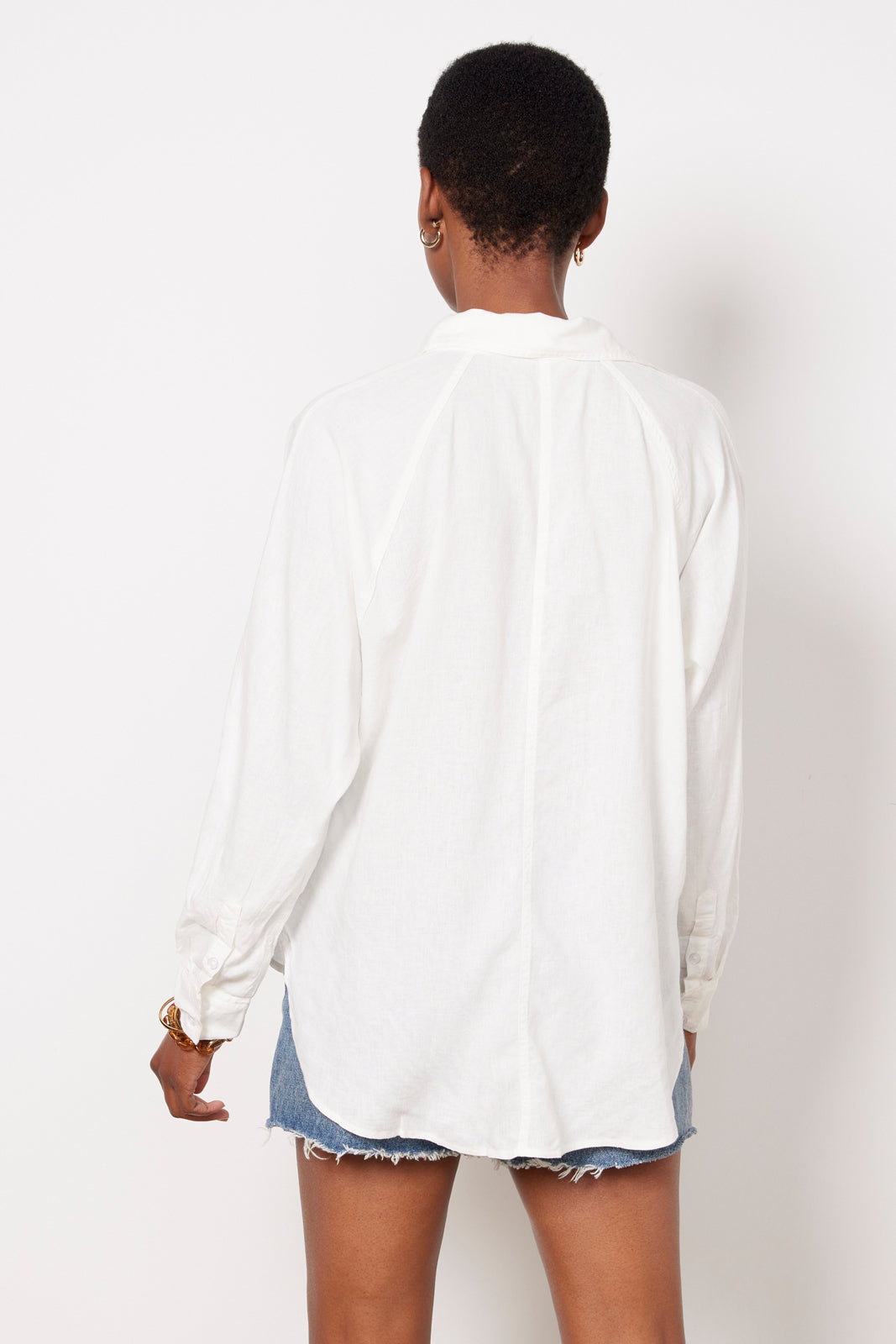 Evergreen Capsule Loose hotsell White Soft Pure Linen Shirt