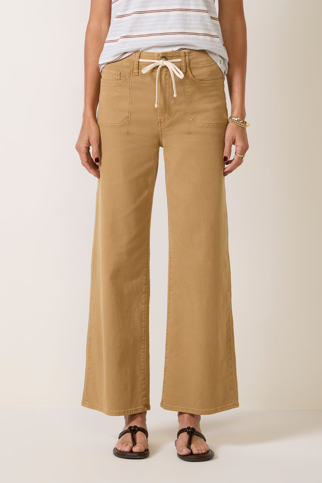 Petite Ari w Waistband Tie Pant