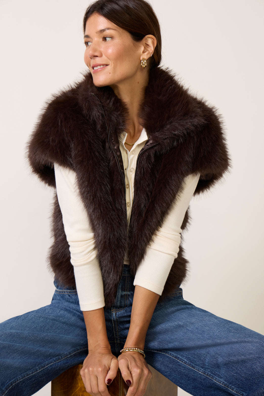 Silky Fur Vest